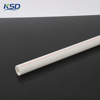 Tuyau PPR KSD PN20, tube en plastique, tubo plomberie PPR, tuyaux et raccords PPR, tuyau PPR pour eau chaude et froide