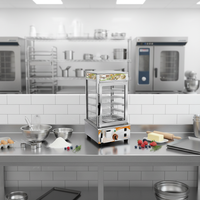Vitrine chauffante électrique PAO en acier inoxydable Offre Spéciale