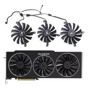 D'origine PLD10015B12H/PLA09215B12H 4PIN 85MM 95MM DC 12V 0.55A RX 6800XT GPU Ventilateur pour <span class=keywords><strong>XFX</strong></span> Radeon RX <span class=keywords><strong>6800</strong></span> XT Overseas Version V2 - Product Image 1