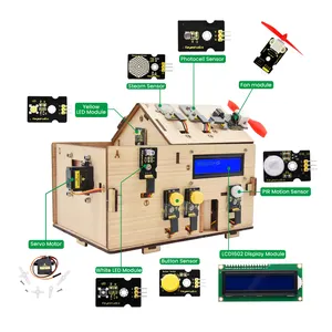 Hot Sale Smart Home Automation Projects Wooden House Electronic Component Kit for Arduino DIY Electronic Kit