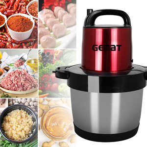 Picadora de carne eléctrica Gemat 6L de acero inoxidable, procesador de alimentos multifunción para uso doméstico en la cocina. - Product Image 2
