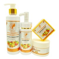 Kits de Cuidado Corporal Aclarante de Cítricos de Marca Privada OEM, Extracto de Fruta de Glutatión, Elimina Manchas Oscuras, Blanqueamiento, Set de Cuidado de la Piel Orgánico
