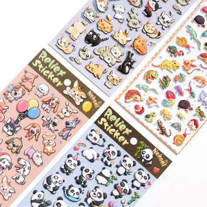 Nekoni 3D Puffy Puppy Kitty Panda Lézard Escargot Tortue Hérisson Beetle Autocollant pour Mousse Animal Autocollant Feuille - Product Image 2