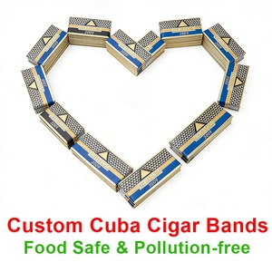 Anneaux de cigare haut de gamme, hologrammes, bandes de cigare, étiquettes de cigare en feuille d'or, bande pour solutions d'emballage de cigare exclusives, autocollants personnalisés - Product Image 6
