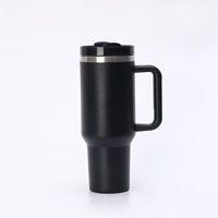 Taza de Regalo Personalizable con Logotipo de Marca, 40 oz, con Asa, Reutilizable, Gran Capacidad, para la Vuelta al Cole, Oficina y Hogar