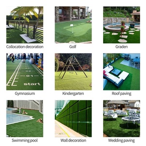 หญ้าเทียมตกแต่งสวนขายส่ง หญ้าสังเคราะห์ 9000Dtex - Product Image 6