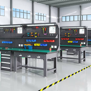 Banco de Trabajo Resistente, Banco de Mecánico, Operación de <span class=keywords><strong>Taller</strong></span>, Mantenimiento Antiestático, Banco de Pruebas de Acero Inoxidable, Mesa de Herramientas - Product Image 4