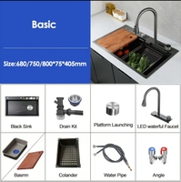 2025 OEM moderne multifonctionnel Lavaplato Evier lave-vaisselle éviers robinet intelligent bassin lave-vaisselle en acier inoxydable évier de cuisine