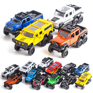Modèle de voiture tout-terrain Jeep 6x6 en alliage à 6 roues, modèle de voiture à tirer en arrière, jouet pour machine à gashapon, décoration de gâteau - Product Image 1