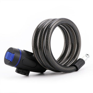 Yueli Bicycle <b>Lock</b> Steel <b>Cable</b> <b>Lock</b> 223g Durable Ring Control For Mountain Bike - Product Image 4