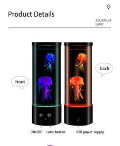 Led Kwallen Sfeerlamp 17 Kleur Veranderende Elektrische Ronde Kwallen <span class=keywords><strong>Aquarium</strong></span> Lava Lamp Jelly Fish Nachtlampje - Product Image 3