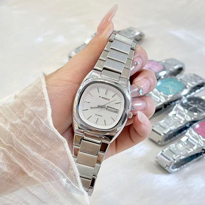 Phụ Nữ Thời Trang Thạch Anh Đồng Hồ Thép Không Gỉ Kính Quay Số Con Trỏ Sáng Sang Trọng Bướm Đôi Nút Của Phụ Nữ - Product Image 2