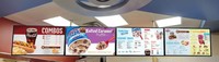 Écran LCD numérique mural pour menu intérieur, idéal pour les restaurants de restauration rapide, les magasins de détail et la publicité commerciale, électronique HD