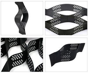 Géocellule 3D <span class=keywords><strong>en</strong></span> PEHD alvéolée pour stabilisation des sols, hauteur 100 mm, pour la protection des pentes et le contrôle <span class=keywords><strong>de</strong></span> l'érosion des sous-drivages routiers - Product Image 2