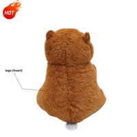 Peluche Capybara en peluche, simulation de capybara avec cœur, jouets doux, anime, jouet pour enfants, cadeau de la Saint-Valentin, peluches personnalisées