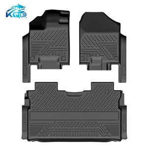 Nouveauté - Tapis de voiture TPE 5D de luxe imperméables toutes saisons - Ensemble complet de 3 pièces - KQD - Pour RIDGELINE - Product Image 2