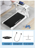 Tapis de course pliable pour la maison, en gros, en promotion, avec fonction de massage et d'abdominaux, tapis de marche électrique ultra-silencieux pour salle de sport à domicile