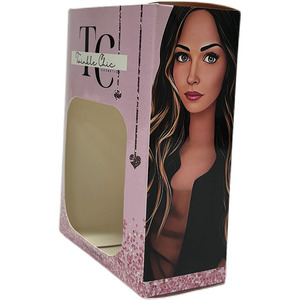 Scatola di sapone pieghevole con logo personalizzato con finestra quadrata personalizzata - Product Image 2