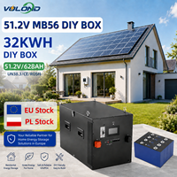 Nuevo BMS JK 300A V19 16s 51.2V 30KWh MB56, Caja de Batería Apilable para Montaje en Rack, para Celdas LiFePO4 de 3.2V 628Ah, Almacenamiento de Energía