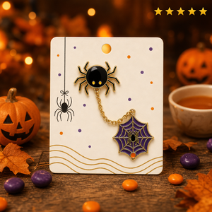 Broche <span class=keywords><strong>araignée</strong></span> Halloween, pendentif toile d'<span class=keywords><strong>araignée</strong></span>, épinglette en émail souple, bijoux fantaisie, épinglettes de revers en gros, badges métalliques personnalisés, usine OEM - Product Image 1