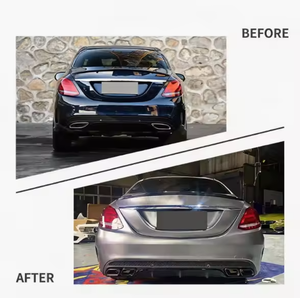 Kit de Carrocería Completo Auron para Mercedes Clase C W205 2015-2018, Juego Completo de Parachoques Delantero y Trasero, Faldones Laterales, Rejilla y Molduras - Product Image 4