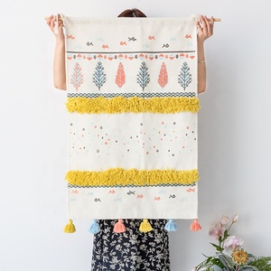 Commercio all'ingrosso della boemia camera da letto soggiorno camera dei bambini a casa decorazione della parete <span class=keywords><strong>di</strong></span> arte hanging custom boho tiro trapuntato tessuto <span class=keywords><strong>di</strong></span> <span class=keywords><strong>cotone</strong></span> tappeto arazzo - Product Image 1