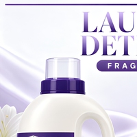 Adoucissant liquide pour vêtements en bouteille violette ivoire, détergent à lessive en vrac, parfum longue durée, fraîcheur, produits de nettoyage