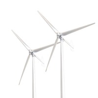 Installation facile, faible consommation d'énergie, puissance personnalisée, silencieux, éolienne à axe horizontal de 30 kW 50 kW pour usage industriel
