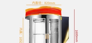 Horno comercial eléctrico, a gas y a carbón para asar patos y gansos / Máquina giratoria para asar pollos / Horno chino para asar patos - Product Image 4