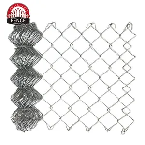 Hot Dipped Electric Galvanized Chain Link Fence 50ft 100ft Roll