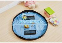Sac de rangement de jouets à cordon léger imperméable avec tapis de jeu