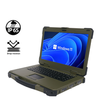Portátil Industrial Resistente de 15.6 Pulgadas, IP65 Impermeable y Resistente a Golpes, Intel I9 de 14 Núcleos, GPS, Huella Dactilar, para Trabajo de Campo