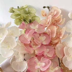 Flores de Orquídea Phalaenopsis de Seda de Lujo con <span class=keywords><strong>8</strong></span> Cabezas, Tacto Real, para Decoración de Bodas, Flor de Orquídea Artificial - Product Image 1