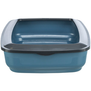 Bandeja para arena de gatos con borde, 38 x 11 x 50 cm, color morado, para gatos de interior - Product Image 5