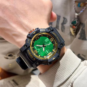 Multifunctional Men's Sport Chronograph <b>Watch</b> Digital Display Stop <b>Watch</b> Alarm 3BAR Water Resistant Plastic Latest - Product Image 4