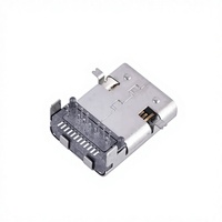 Connecteur USB31 ZX TYPE-C24P, carte de connexion horizontale à double rangée 24 broches, prise à 90 degrés