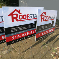 Panneau publicitaire extérieur personnalisé en PVC expansé imprimé pour jardin, type Bandit Sign