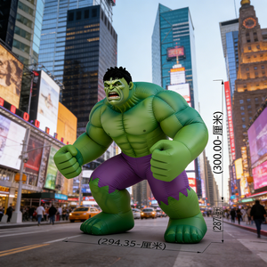 Inflatable Cartoon PVC <b>Balloon</b> for Outdoor Events Advertising <b>Custom</b> High With Blower Inflatable Moon Inflatable Huge Green Man - Product Image 4