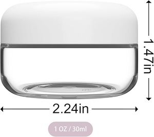 Du Lịch Kích thước <span class=keywords><strong>container</strong></span> cho đồ dùng cá nhân, 1 oz BPA miễn phí, <span class=keywords><strong>TSA</strong></span> phê duyệt mỹ phẩm lọ cho mặt tay cơ thể các loại kem lotion, và cho món quà - Product Image 1