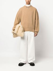 Nouveau pull côtelé à armure toile pour hommes épais et chaud à col rond, pull tricoté pour hommes Slim Fit - Product Image 5