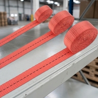Sangle de fixation pour camion en PP/PET/PES, sangle tressée en polyester pour cargaison, attache à cliquet, haute résistance à la traction, résistance à la rupture de 800 kg