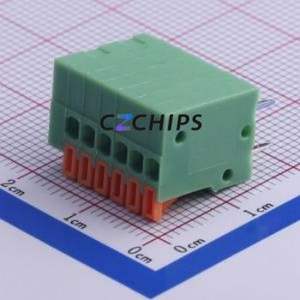 KF141V-2.54-6P Spring Terminal Block Through hole Component (THT),P=2.54mm Connector 2.54mm 6P 6 2A - Product Image 2