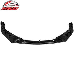 Lèvre de pare-chocs avant compatible avec Honda Accord 2021-2022 IKON V3 Noir brillant PP Spoiler 3 pièces Kit carrosserie pièces auto de haute qualité - Product Image 1