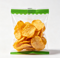 Plastiek ziplock zakje met platte bodem, model SNP-1, voor snoep, noten, gedroogd fruit, met aangepast logo, food grade.