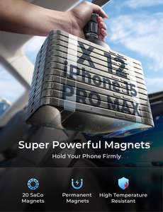 LISEN <span class=keywords><strong>Chargeur</strong></span> de voiture magnétique sans fil 15W à charge rapide, support de téléphone magnétique pour <span class=keywords><strong>iPhone</strong></span> 17 16 15 14 13 Pro Max - Product Image 4