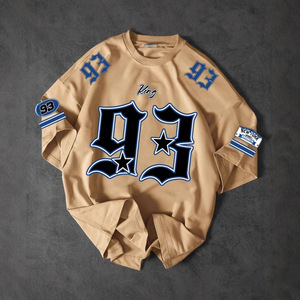 T-shirt Homme Oversize King 93 à Manches Courtes en Coton Jersey Respirant, Design Tendance Imprimé 2026 - Product Image 1