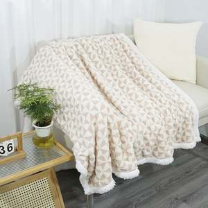 Manta Sherpa de tamaño doble, manta doble difusa, suave y acogedora para sofá cama, manta gruesa y cálida de lana para invierno, Rosa - Product Image 2