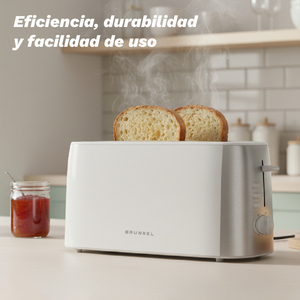 Ts-Doblemaxi Tostapane a Doppia Fessura Extra Largo 1400W Bianco con 7 Livelli di Potenza - Product Image 5