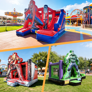 Castillo Inflable Personalizado de Spider-Man y Mario con Tobogán, para Uso Comercial en Exteriores, Fácil de Instalar - Product Image 5