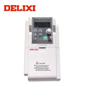 DELIXI البسيطة حجم AC محرك 120VAC VFD الجهد المنخفض 1.5KW مرحلة واحدة ac محول تردد 50 هرتز 60 هرتز